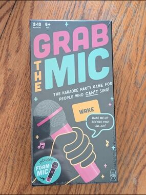 Grab The Mic Party Game - Karaoke Board Game Ages 8+